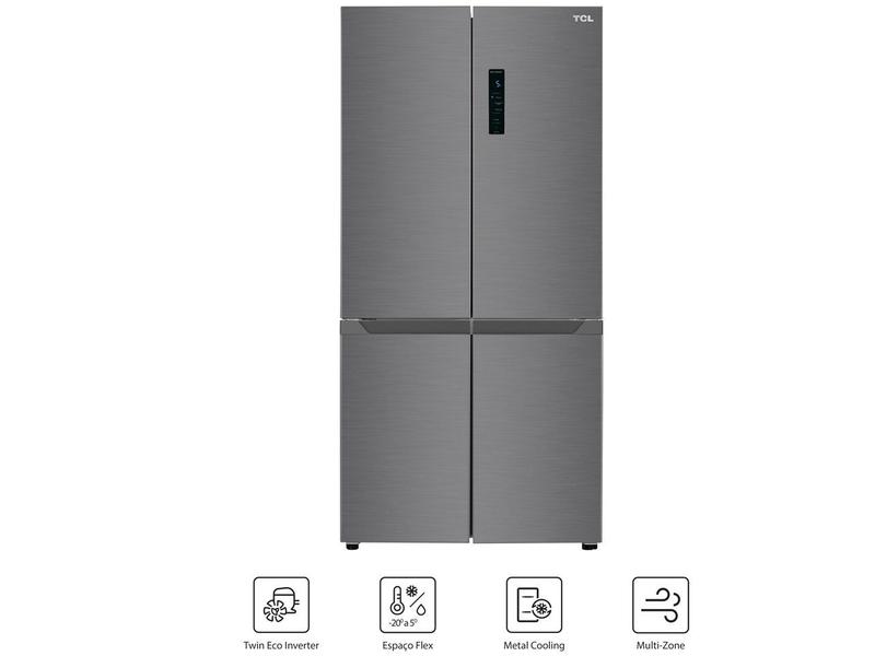 Geladeira/Refrigerador TCL Multidoor 4 Portas Frost Free 516L